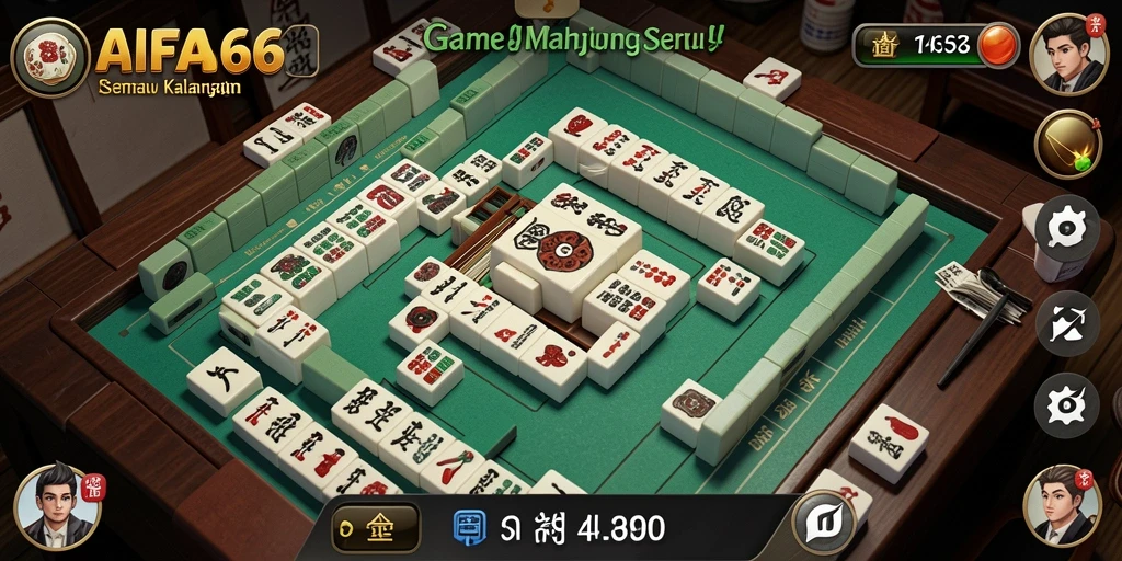 Screenshot gameplay AIFA66 menampilkan tantangan Mahjong yang menarik.