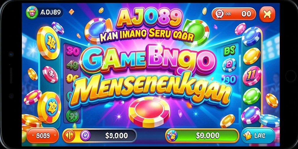 Tampilan gameplay Bingo yang menegangkan dan menarik dalam AJO89.