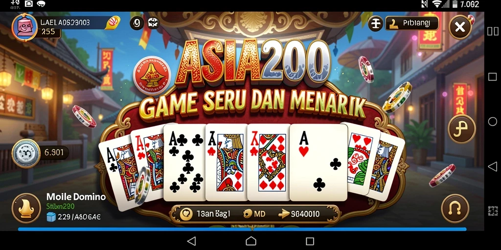Screenshot gameplay ASIA200 yang menunjukkan aksi seru dalam permainan domino.