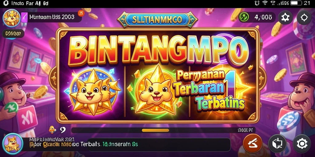 Tampilan gameplay slot BINTANGMPO yang mengasyikkan dan interaktif.
