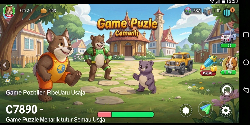 Screenshot C7890 menampilkan gameplay seru dari teka-teki puzzle.