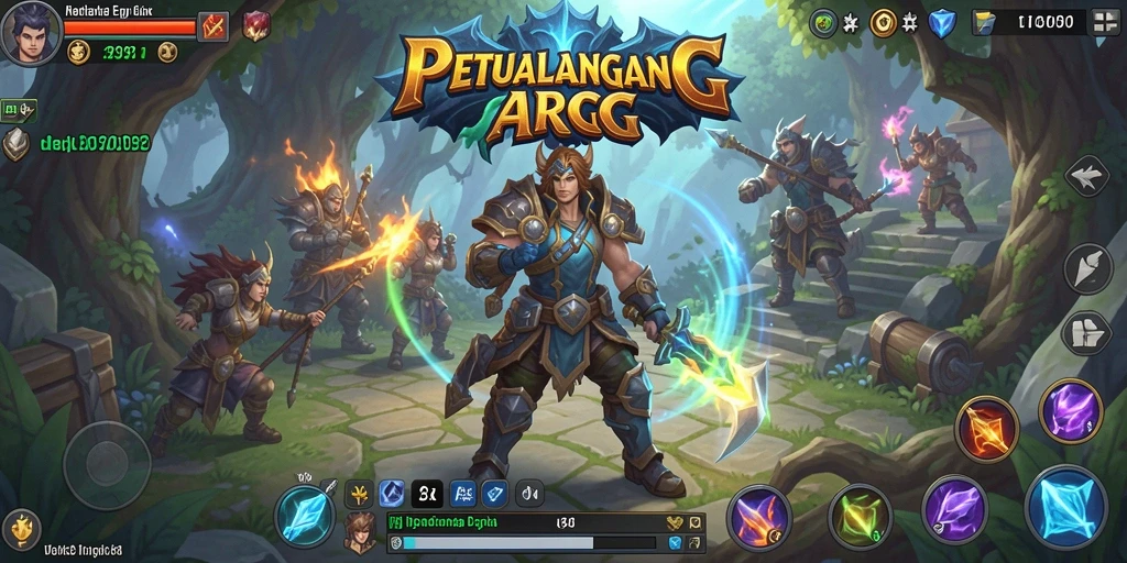 Tampilan aksi mendebarkan dalam gameplay ARPG ID098.