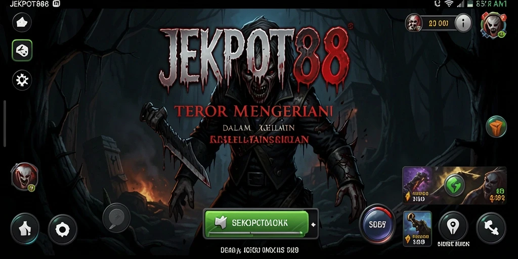 Screenshot menampilkan suasana mencekam dalam gameplay JEKPOT88.