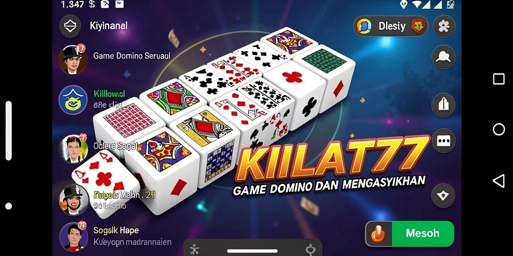 Gameplay menarik dalam KILAT77 dengan aksi domino seru.