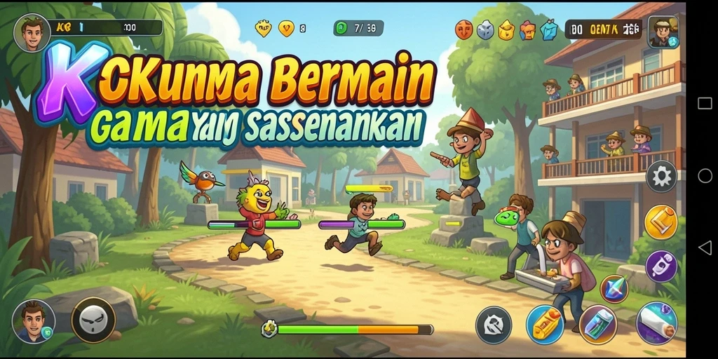 Tampilan gameplay seru dan menarik dari OKJK.