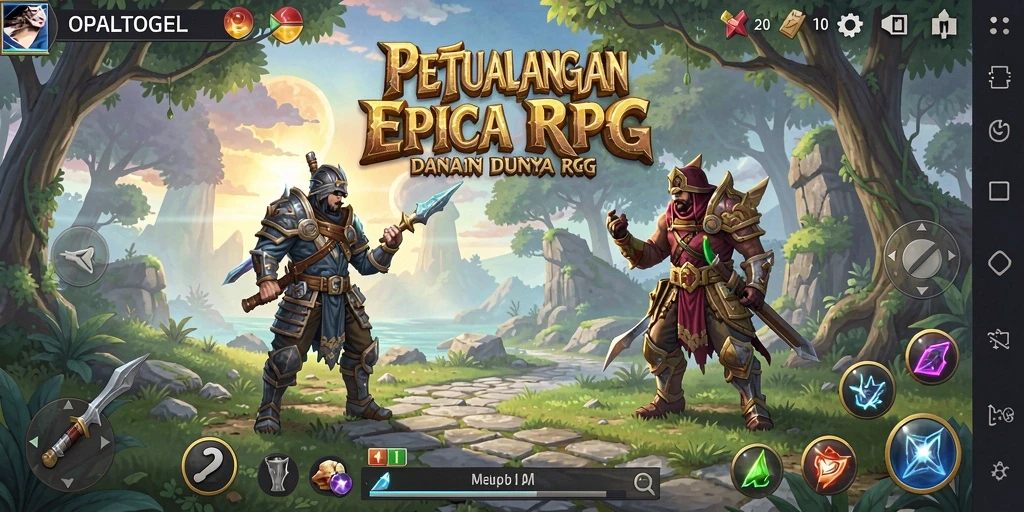 Tampilan gameplay RPG seru dan mendalam di OPALTOGEL.