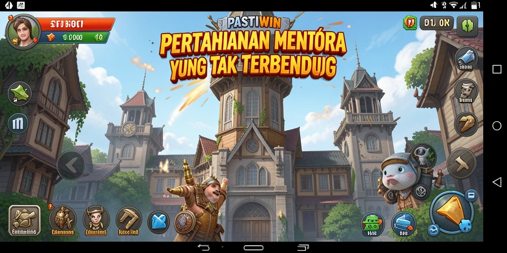 Tangkapan layar PASTIWIN menampilkan aksi seru di gameplay Tower Defense.