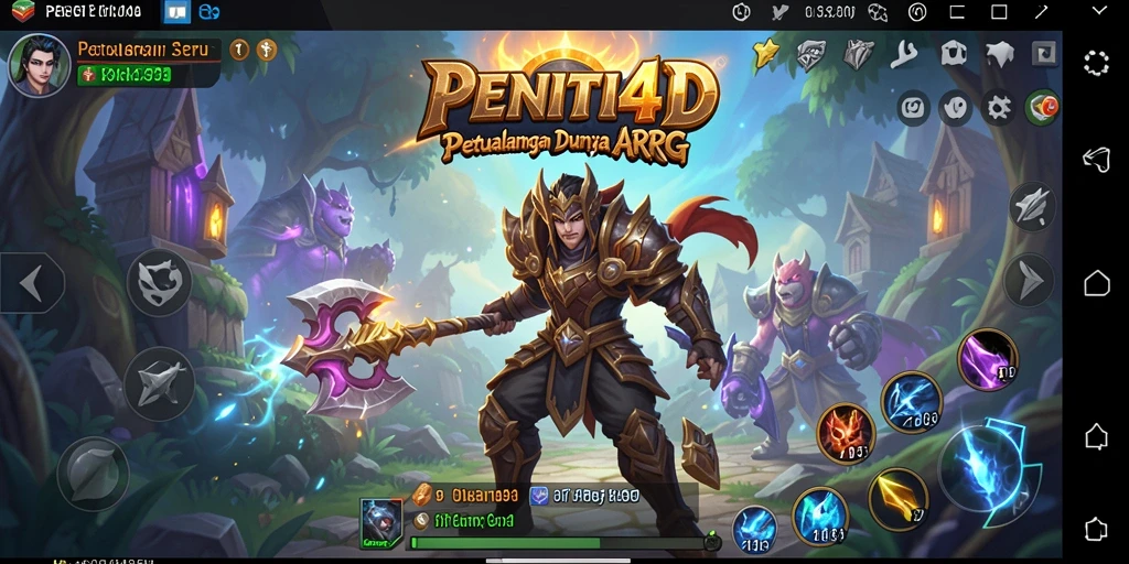 Tampilan gameplay menarik dan dinamis dalam PENITI4D.