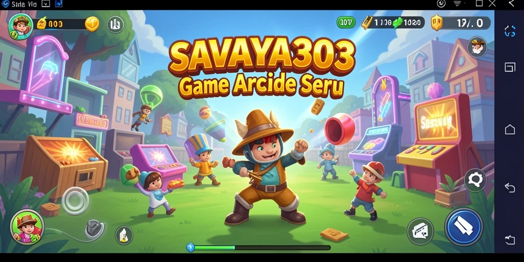 Screenshot utama SAVAYA303 menampilkan karakter beraksi di level penuh tantangan.