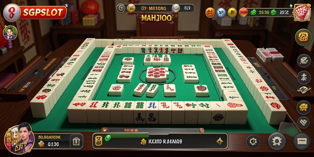 Tangkapan layar SGPSLOT menampilkan gameplay seru dalam Mahjong.