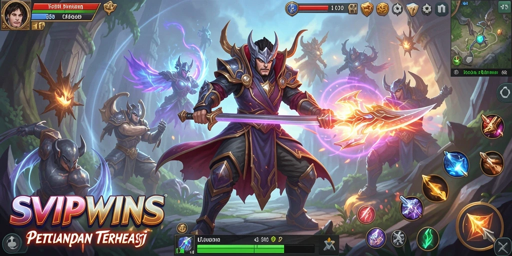 Tampilan gameplay seru dalam SVIPWINS yang menantang.