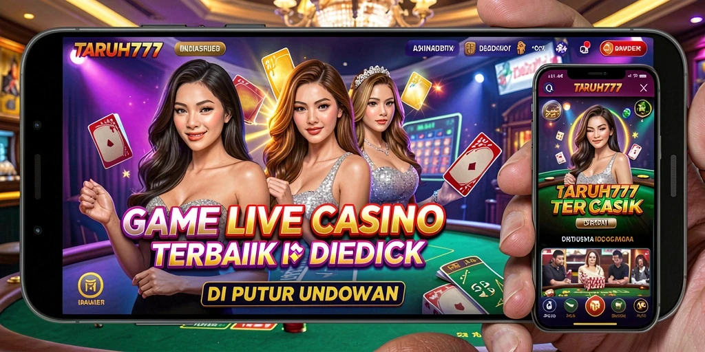 Tampilan langsung gameplay menarik dari TARUH777 di Live Casino.