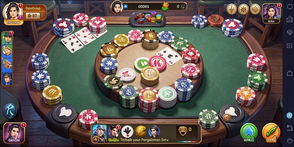Tampilan menakjubkan dari gameplay QiuQiu di W67.