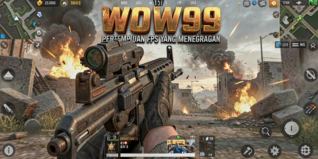 Tampilan gameplay WOW99 yang mendebarkan dengan aksi tembak-menembak intens.