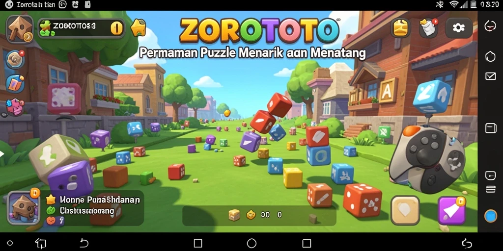 Tampilan gameplay ZOROTOTO yang menantang dan menyenangkan.